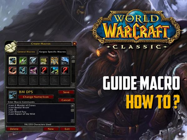 Guide : How to make macros in WoW Classic