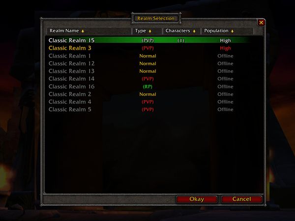 WoW Classic - La liste des serveurs est dévoilée, prévenez vos amis