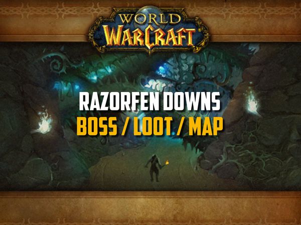 Classic WoW - Razorfen Downs Guide (Boss, Loot, Map)