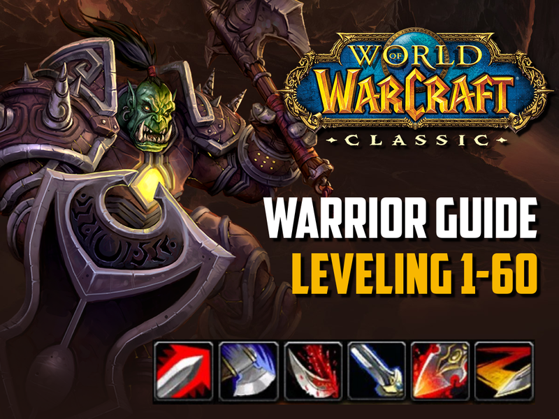 warrior guide leveling wow classic