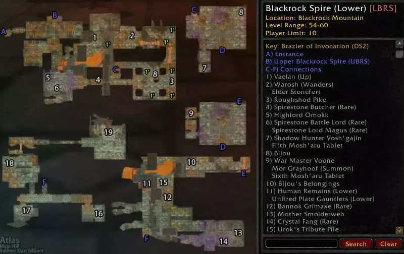 Lower Blackrock Spire boss location