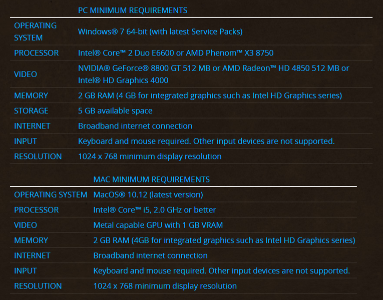 config minimum wow classic