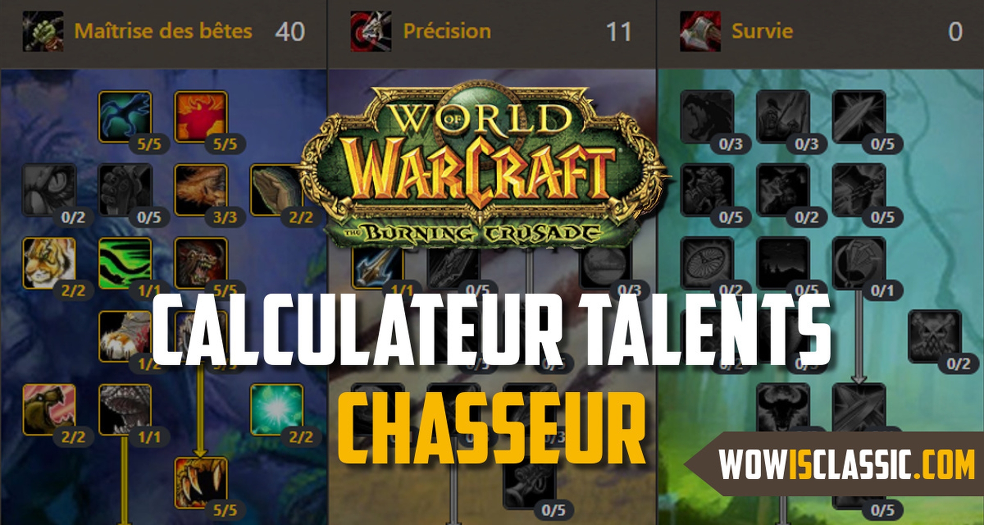 Chasseur Calculateur De Talents Pour TBC WoW Classic En FR