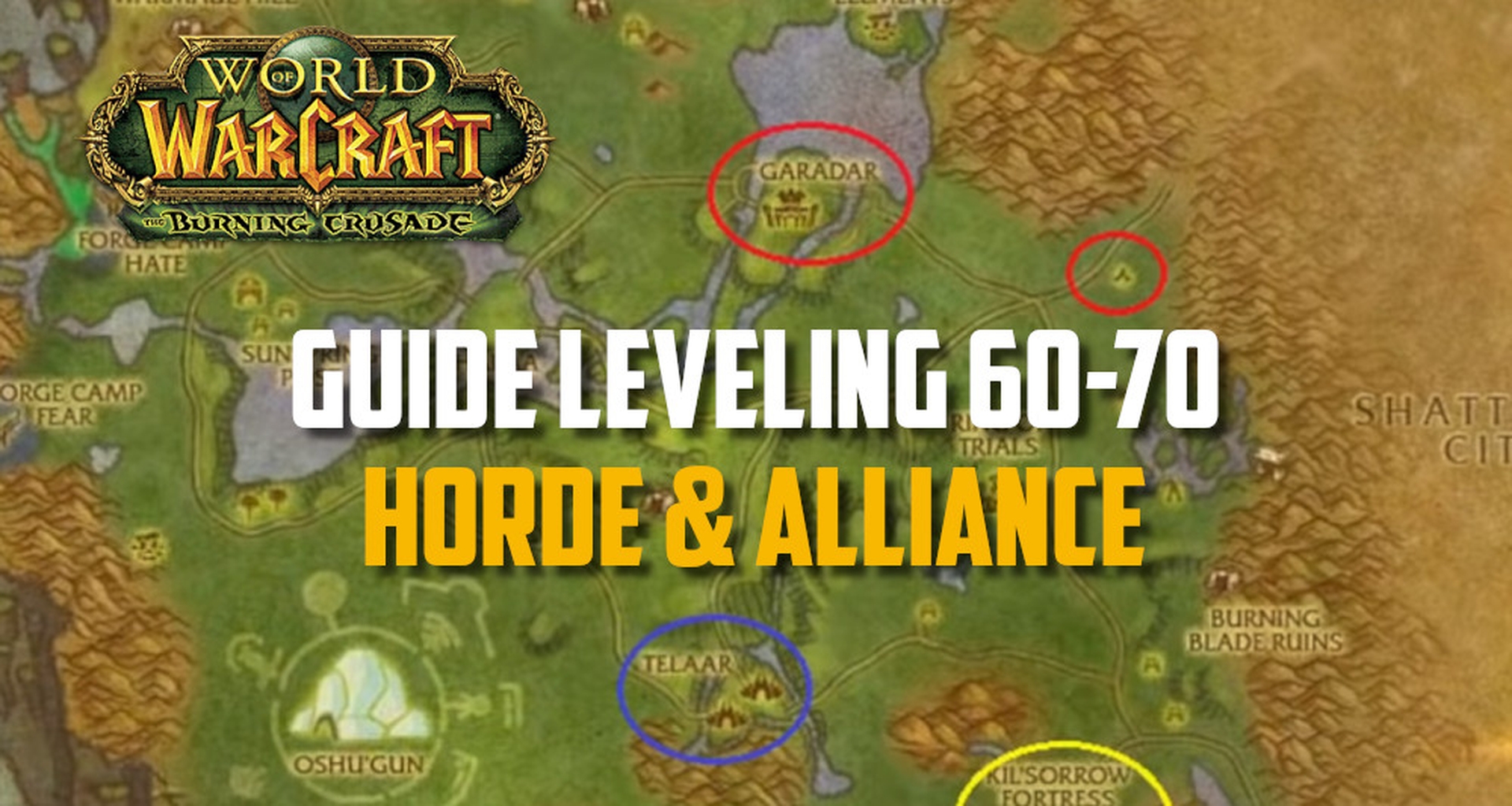 Horde Fly point TBC. Leveling zones